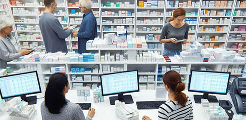 photo interieur pharmacie Bellevue